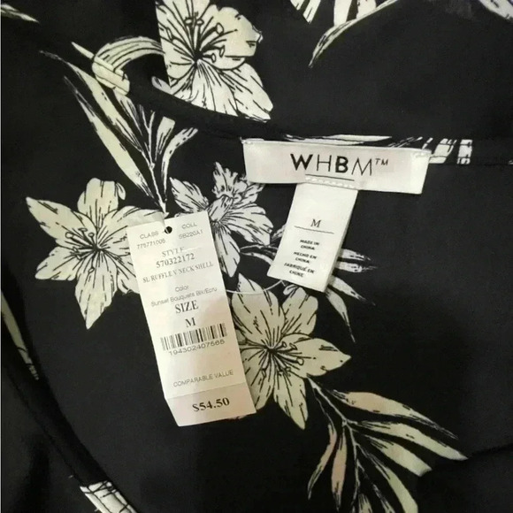 NWT WHBM White House market Blouses Size M - Picture 8 of 9